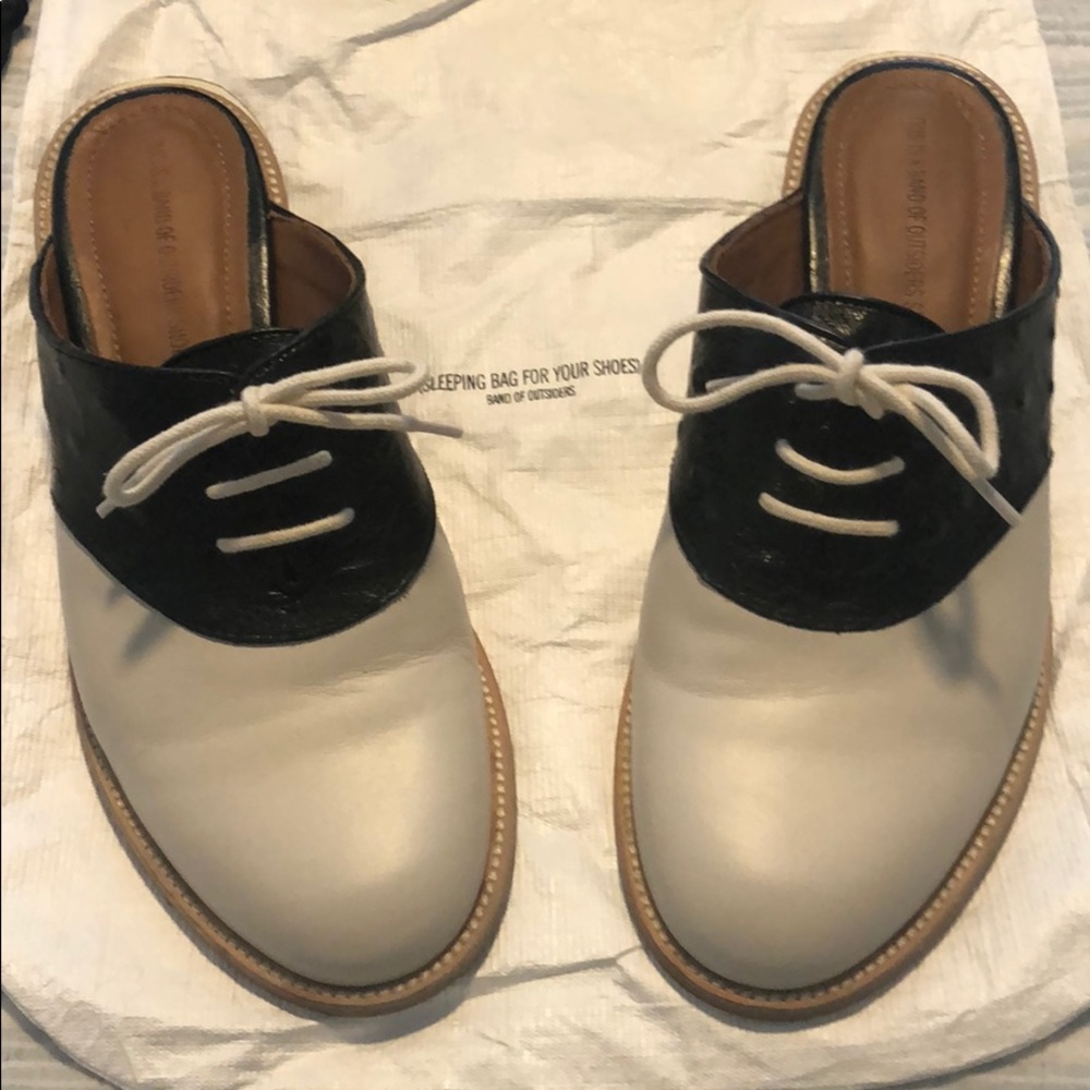 NEW Band of Outsiders Saddle Shoe Mules!